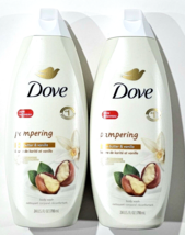 2 Pack Dove Pampering Shea Butter &amp; Vanilla Body Wash 24oz - £26.63 GBP