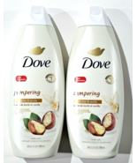 2 Pack Dove Pampering Shea Butter &amp; Vanilla Body Wash 24oz - £26.73 GBP