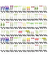100 Pcs Rave Sprouts Bean Sprout Funny Hair Clips Mixed Style Plant Hair... - $477.59 MXN