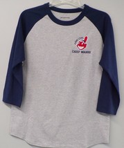 Cleveland Indians Long Live Chief Wahoo Colorblock Raglan Jersey T-Shirt... - $21.87+