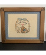 Vintage Counted Cross Stitch Embroidery Needlework 10&quot;x12&quot; Signed Matted... - $14.03