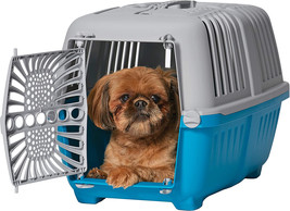 MidWest Spree Plastic Door Travel Carrier Blue Pet Kennel Small - 1 count MidWes - £43.20 GBP