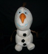 12&quot; Disney Store Olaf Snowman Frozen Stuffed Animal Plush Toy Authentic W/ Patch - £11.39 GBP