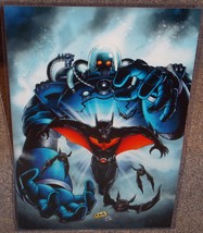 Batman Beyond vs Mr Freeze Glossy Art Print 11 x 17 In Hard Plastic Sleeve - £19.65 GBP