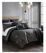 Hallmart Collectibles Daleena 14- Pc .Damask Jacquard King Comforter Set - £178.05 GBP