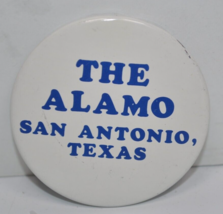 Vintage 80s The Alamo - San Antonio, Texas -  2-1/4&quot; Pin Button Pinback - £11.86 GBP