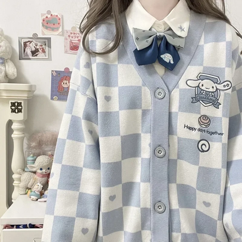 Kawaii Sanrio Anime Cinnamoroll Sweater Kuromi High Color Value My Melody Cute - £14.85 GBP+