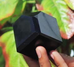 Black Obsidian Quartz Crystal Healing Cube Polished Home Decorations Gift - £78.34 GBP