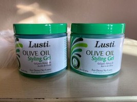 2 Lusti Olive Oil Baby Edges Hair Styling Gel Non Flaking Fast Drying Curl - £9.37 GBP