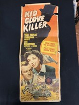 Kid Glove Killer Original Insert Movie Poster 1942 Van Helfin - £30.52 GBP