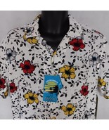 Good Vibes Hawaiian Shirt Medium White Floral NWT $52.00 - $24.95