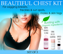 Beautiful Chest Kit for Women for Sagging Breasts Freckles Moles Set of 3 - £81.01 GBP