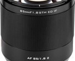 Viltrox 85mm F1.8 Z-Mount Autofocus Full Frame Prime Lens for Nikon Z-Mo... - $739.99