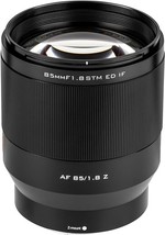 Viltrox 85mm F1.8 Z-Mount Autofocus Full Frame Prime Lens for Nikon Z-Mo... - £577.97 GBP