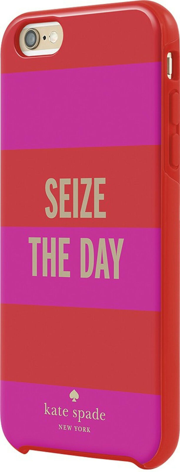 Primary image for NEW Kate Spade Hybrid Hard Shell Case Cover for iPhone 6+/6s PLUS Seize the Day