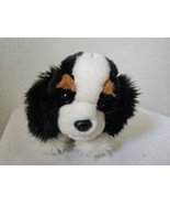 Aurora St Bernard Puppy Dog Plush Stuffed Animal Black White Brown - £12.44 GBP