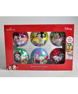 Hallmark 90th Anniversary Mickey Mouse & Friends Set of 6 Fillable Tin Ornaments - $15.79