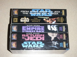 Lot Of 5 Star Wars Trilogy Box Set Making Of A Saga Star Wars I Jedi Empire VHS - $47.03