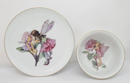 The Flower Fairies Collection Reutter Germany Bowl And Plate Frederick Warne - £14.94 GBP