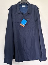 Columbia Mens Kestrel Trail II Long Sleeve PFG Fishing Shirt Size Large ... - $32.97