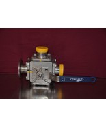Tru-Flo EA–407–SN 1.5&quot; Multi-port 3-Way Sanitary Ball Valve CF8M SS F05/F07 - $848.27 CAD