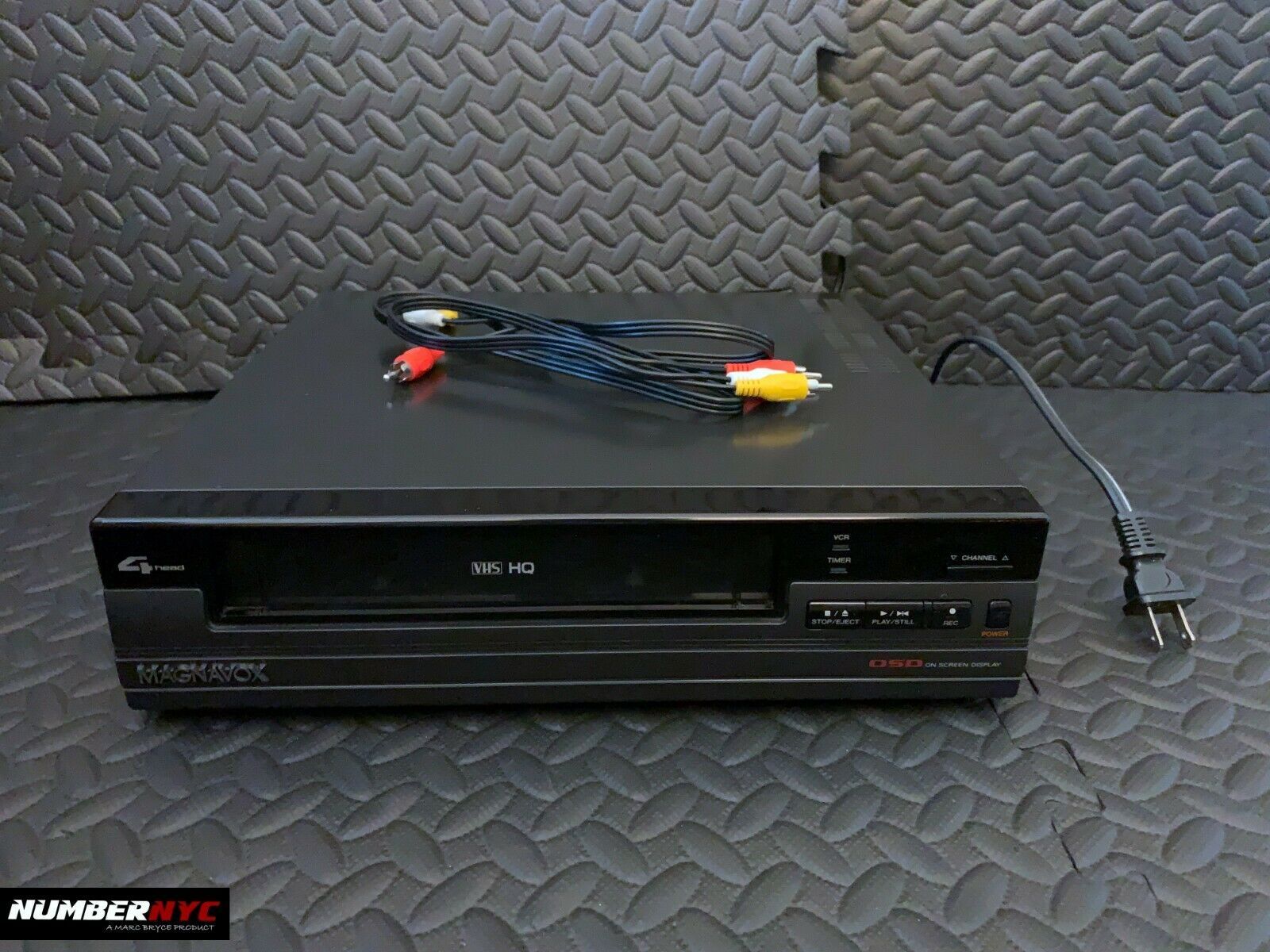 Magnavox 4-Head Black VCR VHS Player Video Cassette Recorder VR9740AT01 - $59.39