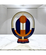 Contemporary sculpture, Modern Tabletop sculpture - Navy &amp; Gray sculptur... - €192,35 EUR