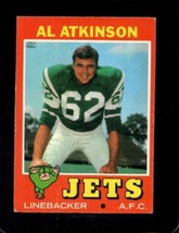 1971 Topps #48 Al Atkinson Good Ny Jets *X54272 - £0.84 GBP