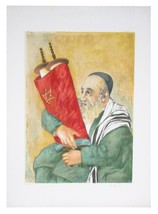 &quot;Holding The Torah&quot; By H. Guerig Signed Lithograph Le Of 250 29 X 21 W/ Co A - £147.77 GBP