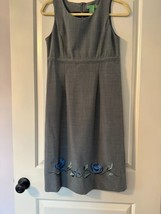 NWOT TIBI Gray Flannel Wool Sleeveless Dress SZ 2 - £78.34 GBP