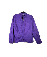 CHICOS Purple Full Zip Jacket Braided Detail Neck 4 Pockets Sz 2 Chico’s - £18.57 GBP