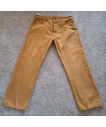 Levis 501XX Jeans Men 36X29 Gold Denim Button Fly Classic Fit Straight R... - $30.07