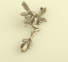 Vintage Sterling Silver Fairy Sprite Nymph Fine Detailed Pendant - £47.59 GBP