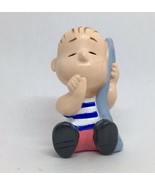 3” Linus Holding Blanket - PVC - Peanuts - Charlie Brown - Applause Figure - £14.90 GBP