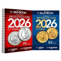 2026 Red Book Price Guide, Spiral and 2026 Blue Book, Handbook of U.S. C... - $28.49