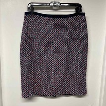 Talbots Womens Red White Blue Boucle Tweed Straight Pencil Skirt Size 10 - $29.70