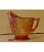 Gorgeous Vintage Irridescent Peach Orange Carnival Glass Style Creamer E... - $30.00