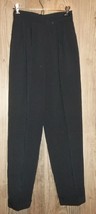 Vintage 80s High Waisted Pants 9 Blue Black Stripe Trousers Cuffs Union Label  - £31.16 GBP