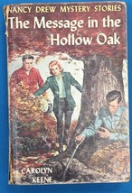 NANCY DREW The Message in the Hollow Oak by Carolyn Keene (c) 1935 G&amp;D HC - £7.73 GBP