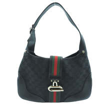 Gucci Sherry Line GG Pattern Handbag Shoulder Bag Black - £1,842.17 GBP