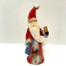 Vintage Glazed Pottery Old World Santa Claus Figurine Decoration Hand Pa... - £17.19 GBP
