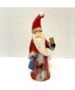 Vintage Glazed Pottery Old World Santa Claus Figurine Decoration Hand Pa... - £17.23 GBP