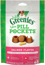 Greenies Feline Pill Pockets Salmon Cat Treats - £10.85 GBP+