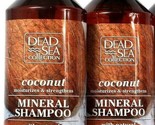 2 Dead Sea Collection 33.8 Oz Coconut Oil Natural Mineral Shampoo Condit... - $34.99