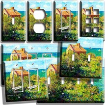 Claude Monet Fisherman Cottage Village Painting Light Switch Outlet Wall Plates - £8.96 GBP+