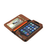 myBitti New iPhone 4 4s Genuine vintage cow Leather Flip Wallet Case Cover - £7.08 GBP
