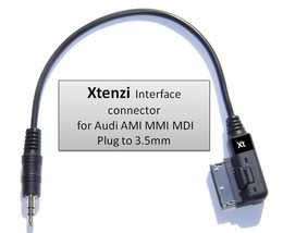 Xtenzi MDI AMI MMI Cable Adapter Connect Ipod Iphone Mini 3.5mm to Audi A4 A5 S5 - £13.57 GBP