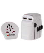 Skross Universal World Travel Adapter Pro Plus Dual USB Power Charger fo... - £34.60 GBP