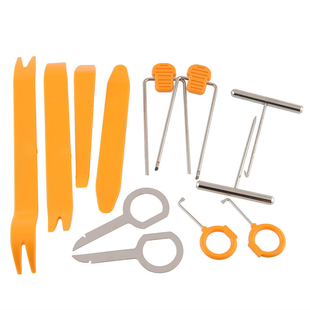 Xtenzi 12pcs set Car Radio Stereo, Door Clip Panel Dash Removal Install Tools