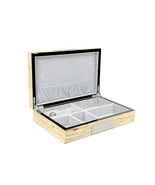 Exqusite high glossy Cufflink Case &amp; Ring Storage Organizer Men&#39;s Jewelr... - $1,140.22 MXN
